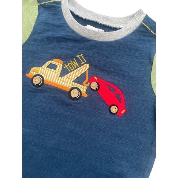 Mud Pie NWT Tow Truck Shirt 12-18m - Picture 2 of 4